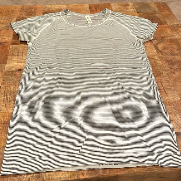 Lululemon, stripped, short sleeve shirt - Picture 1 of 6